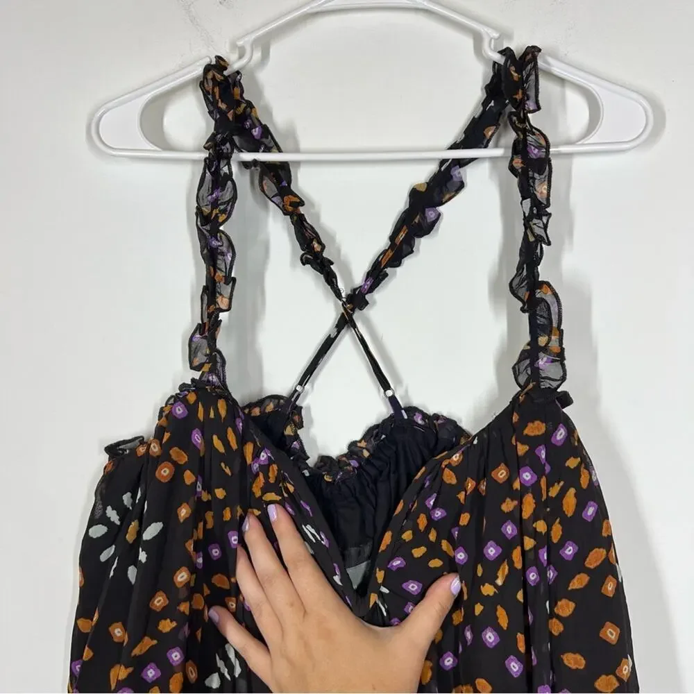 NWT Anthropologie Sleeveless Chiffon Midi Dress Size Small - Picture 8 of 13